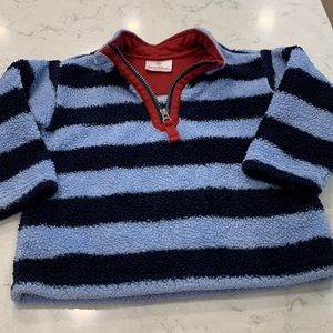 Hanna Andersson boys Fleece blue stripped